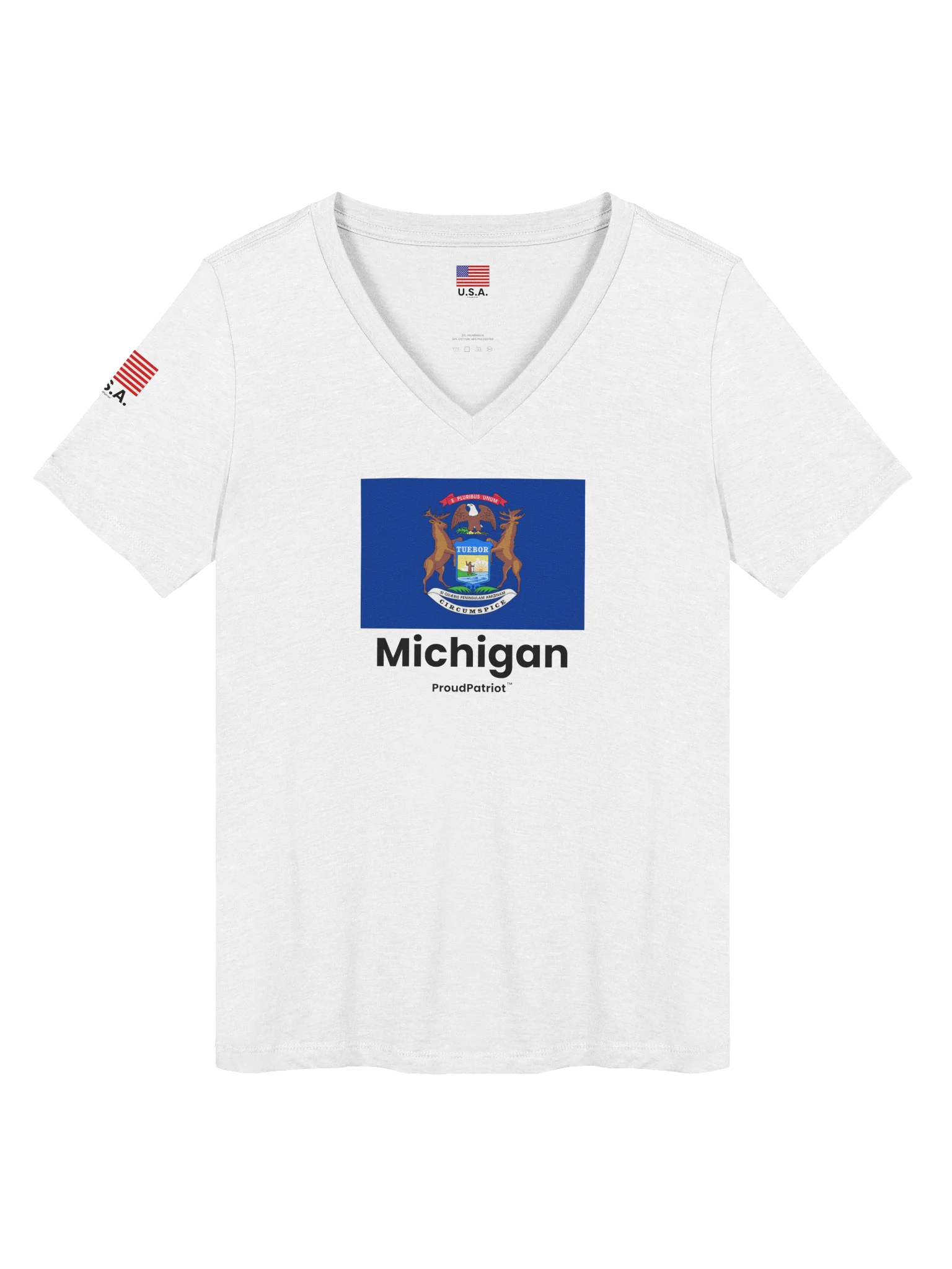 Michigan Women's Relaxed V-Neck T-Shirt product image (7)