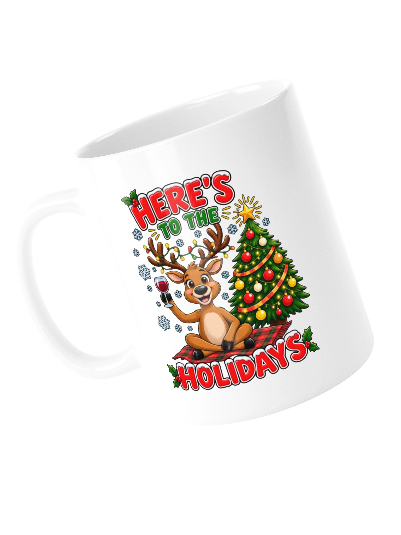 Here's To The Holidays - Celebrating Reindeer - Mug product image (13)