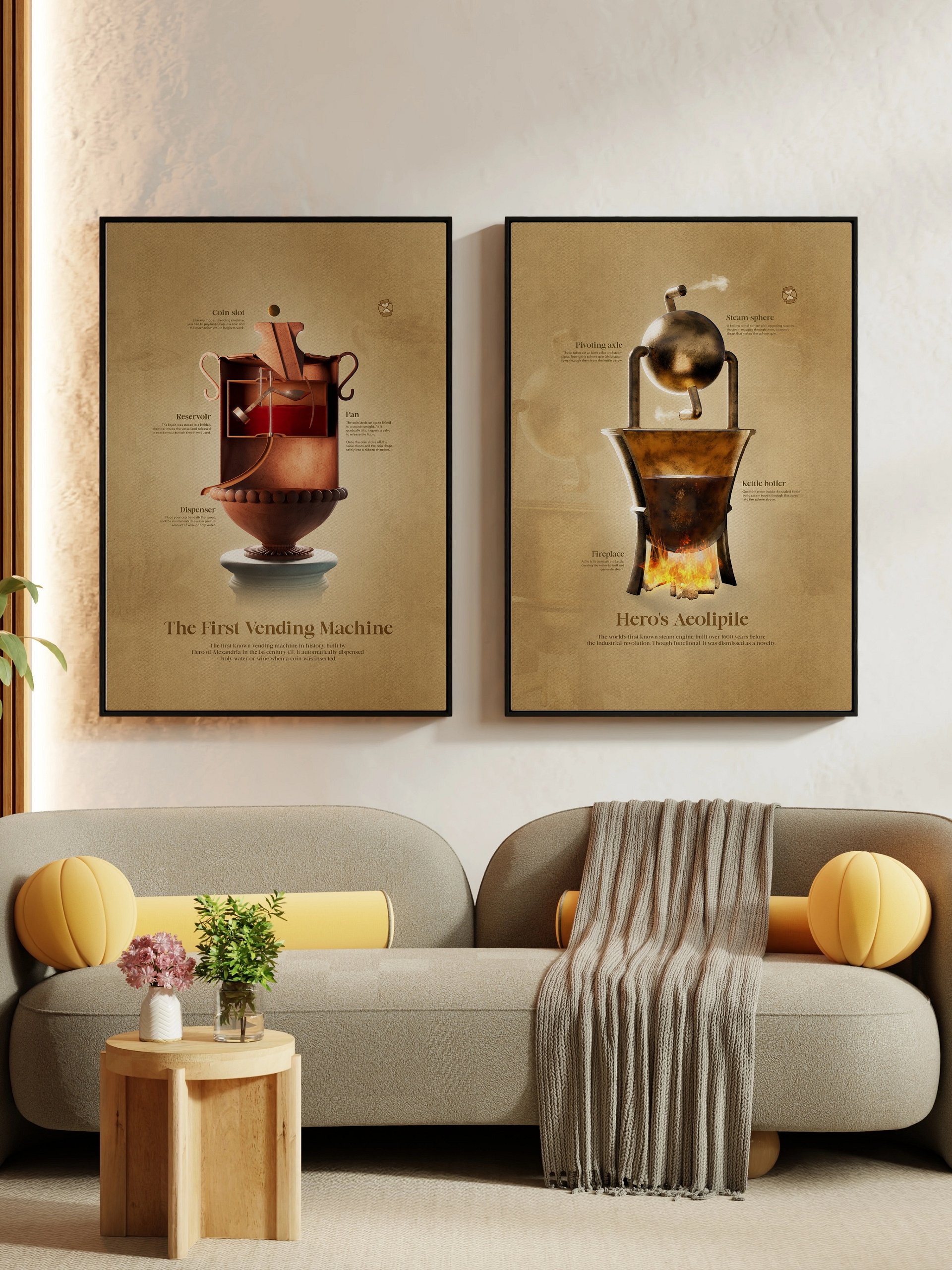 The First Steam Engine (Framed Poster) product image (5)