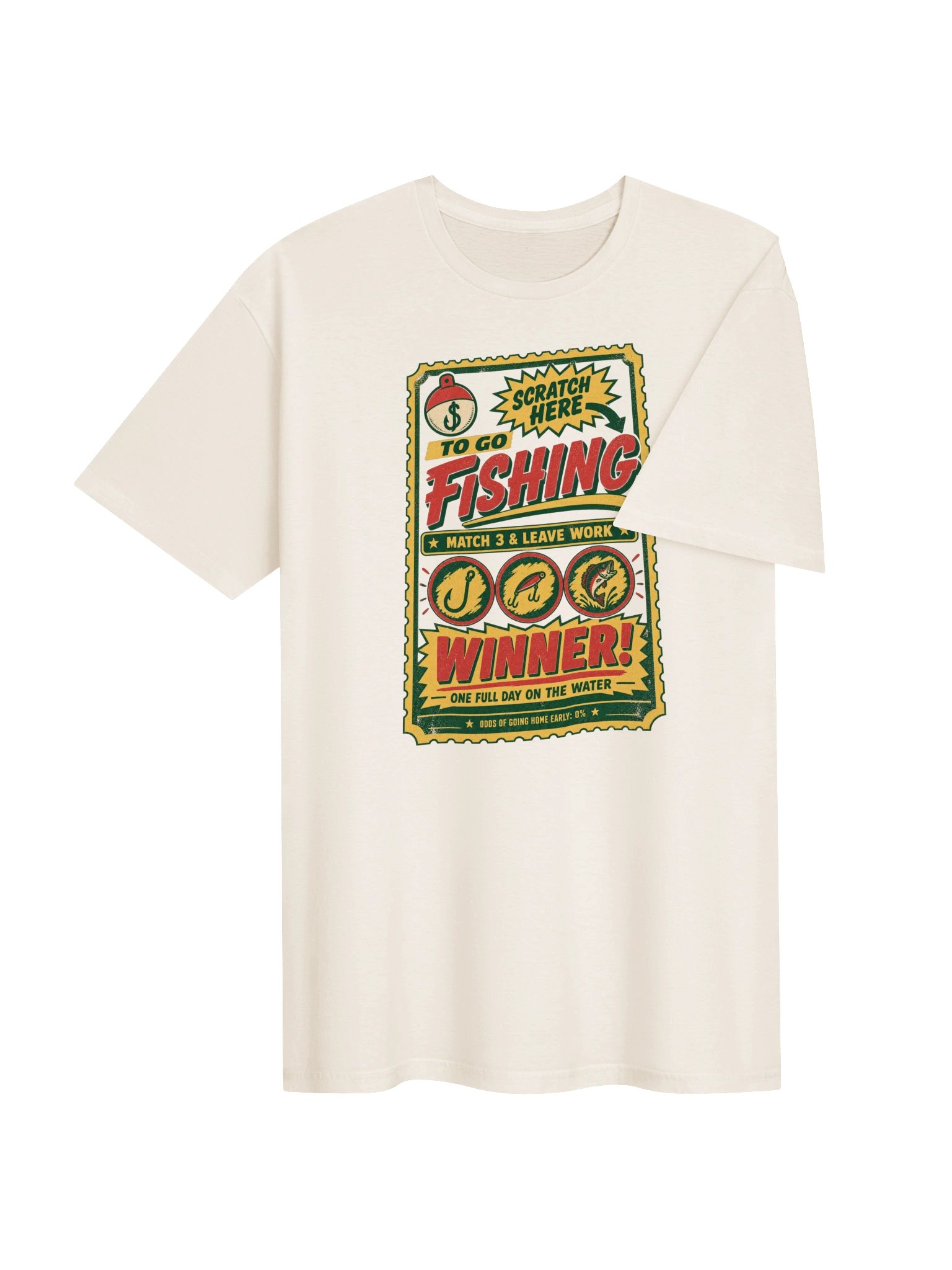 Scratch Here to Go Fishing T-Shirt product image (4)