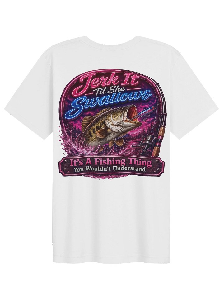 Jerk It Til She Swallows Pink Tee product image (5)