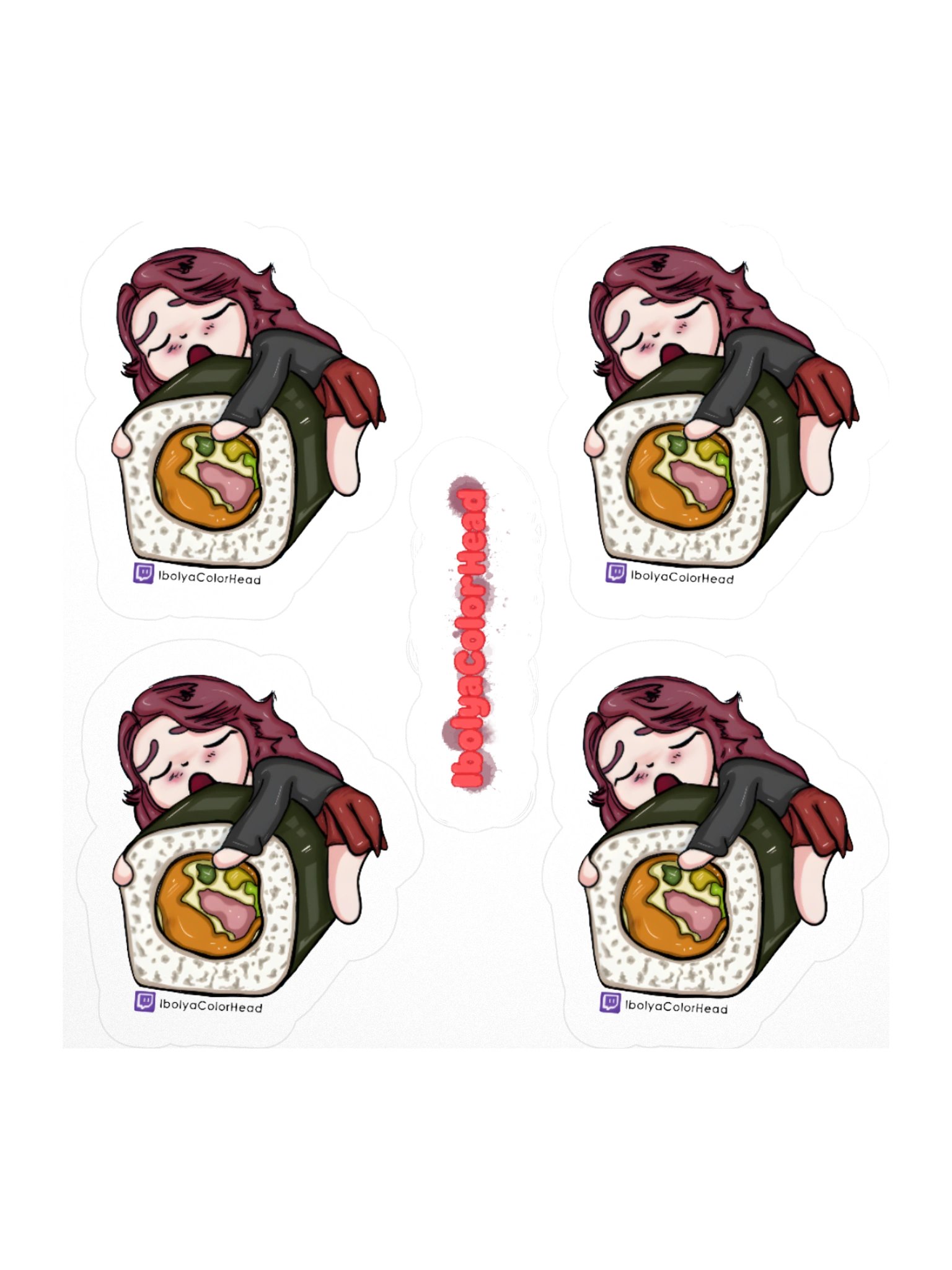 Sushi Hugging Stickers product image (1)
