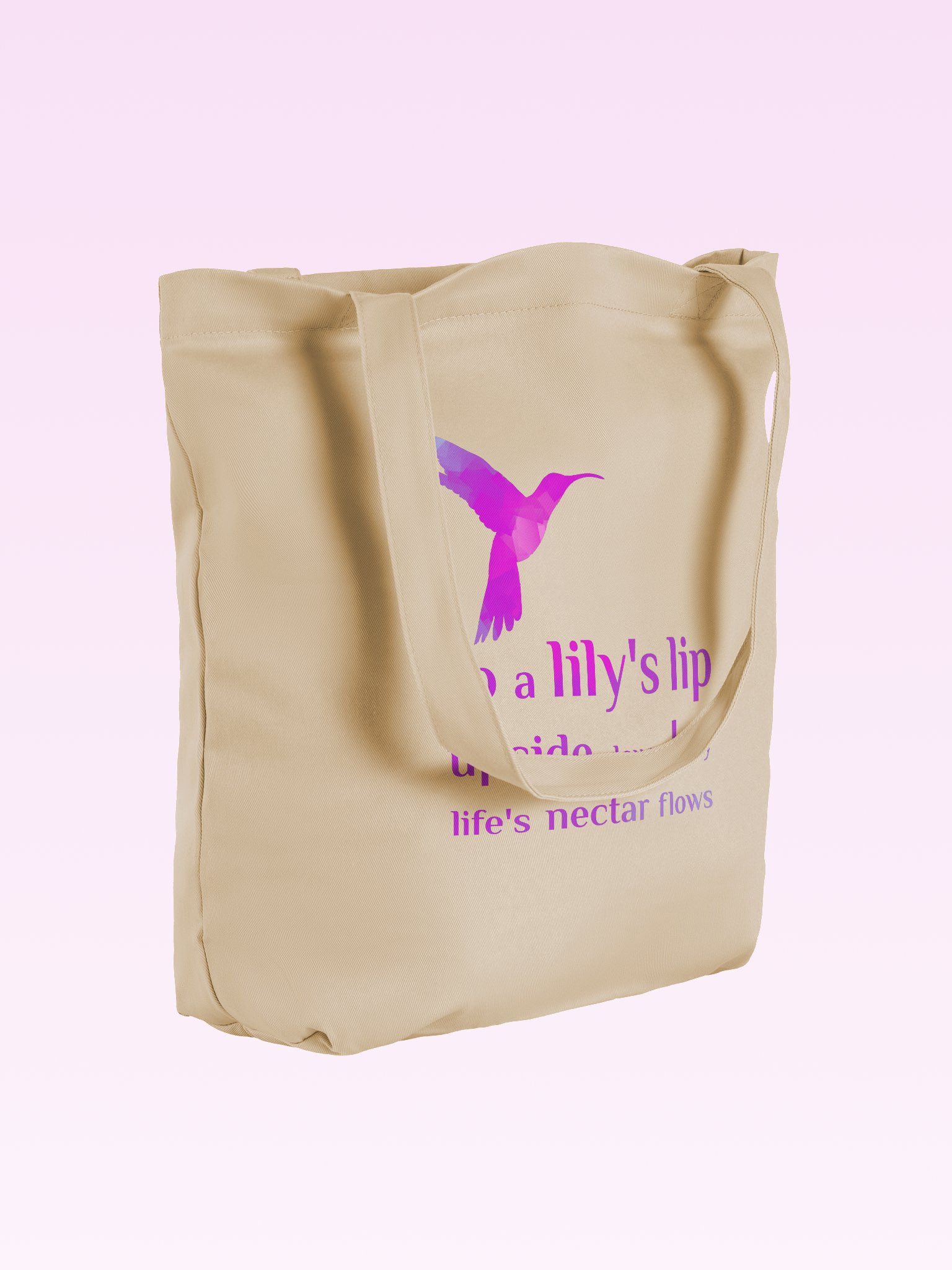 Organic Cotton Tote - Hummingbird product image (2)