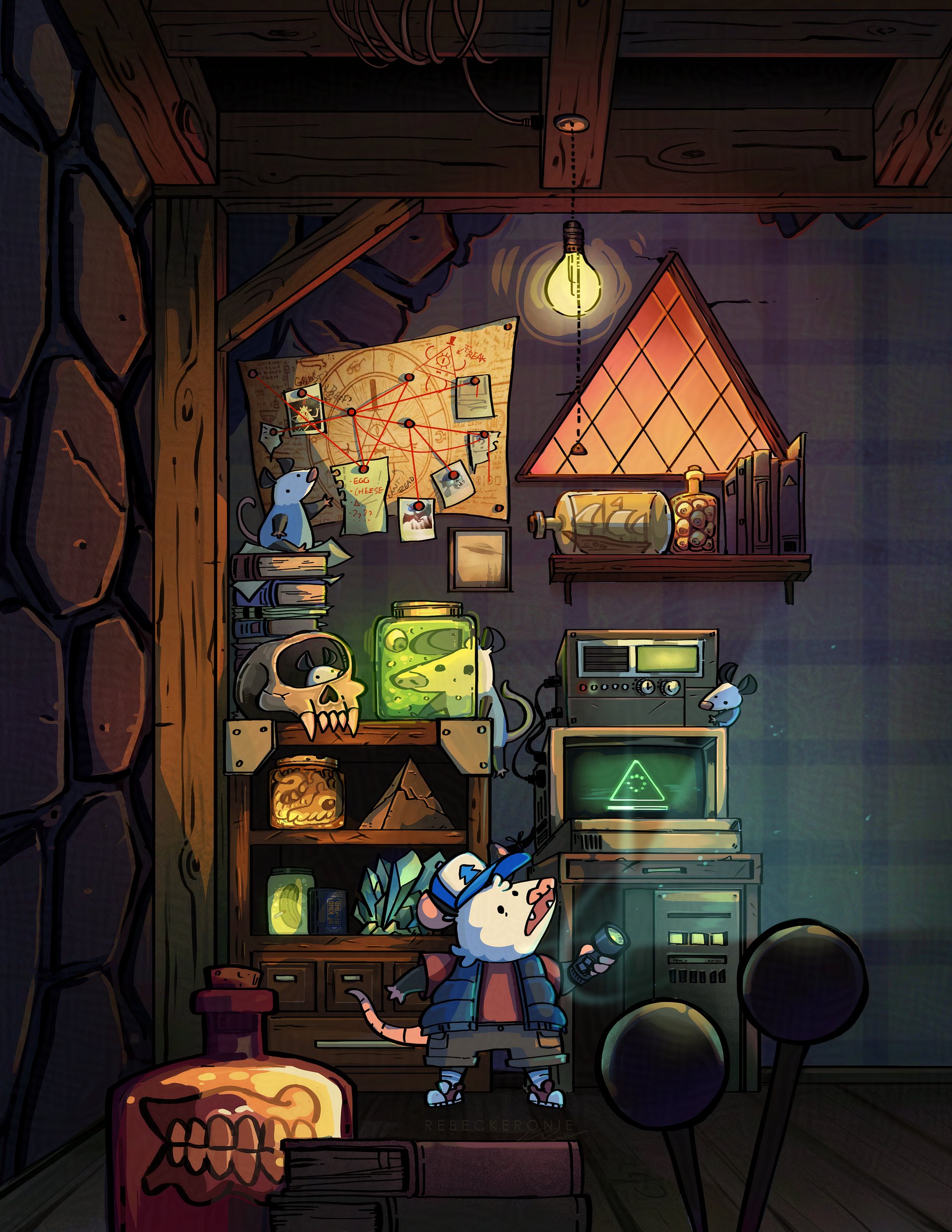 Gravity Falls Possum Print product image (1)