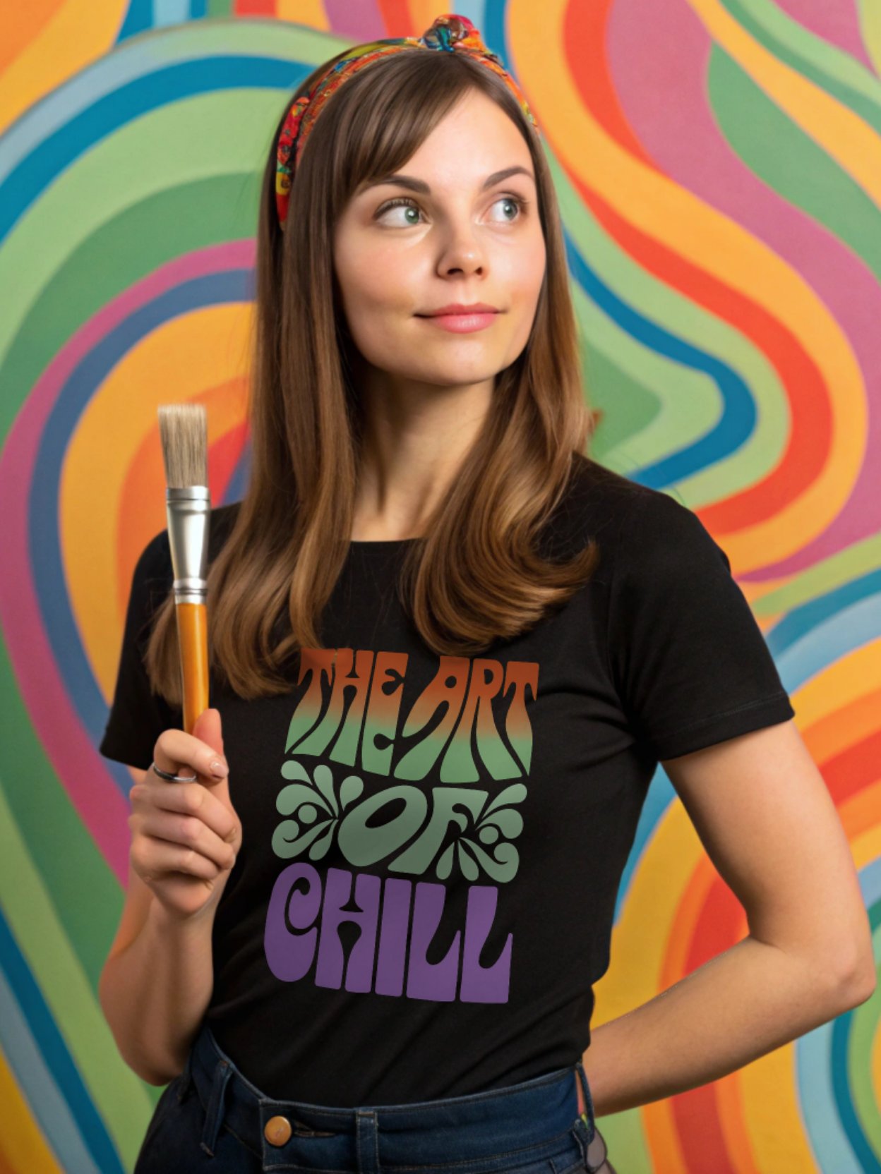 Chill Vibes Retro T-Shirt product image (1)