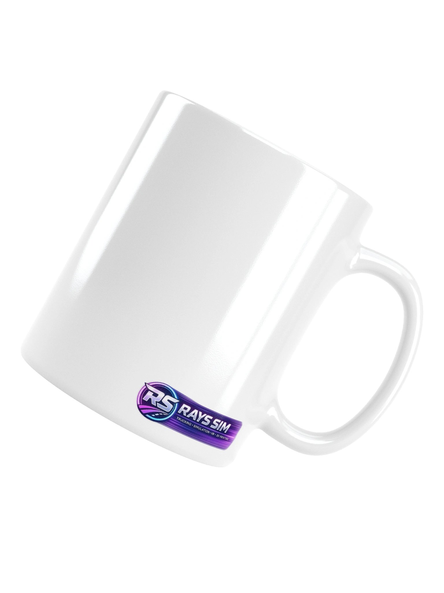 Futuristic RS Logo White Glossy Mug product image (18)