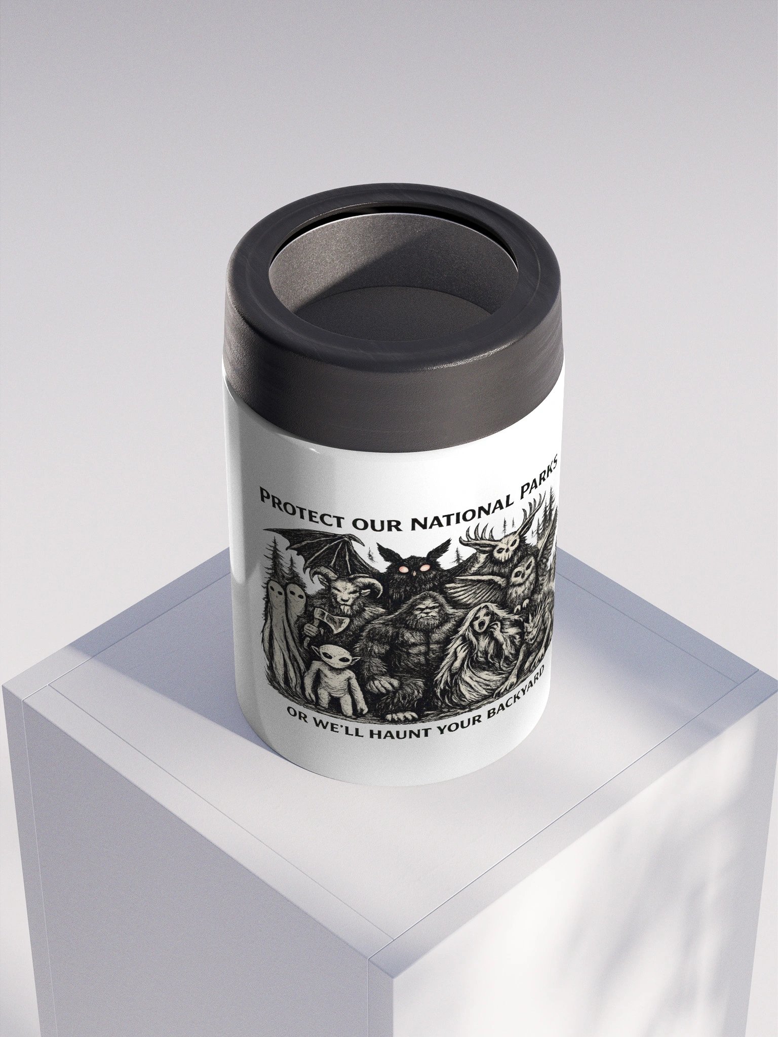 NATIONAL PARK CRYPTIDS STAINLESS STEEL KOOZIE product image (4)