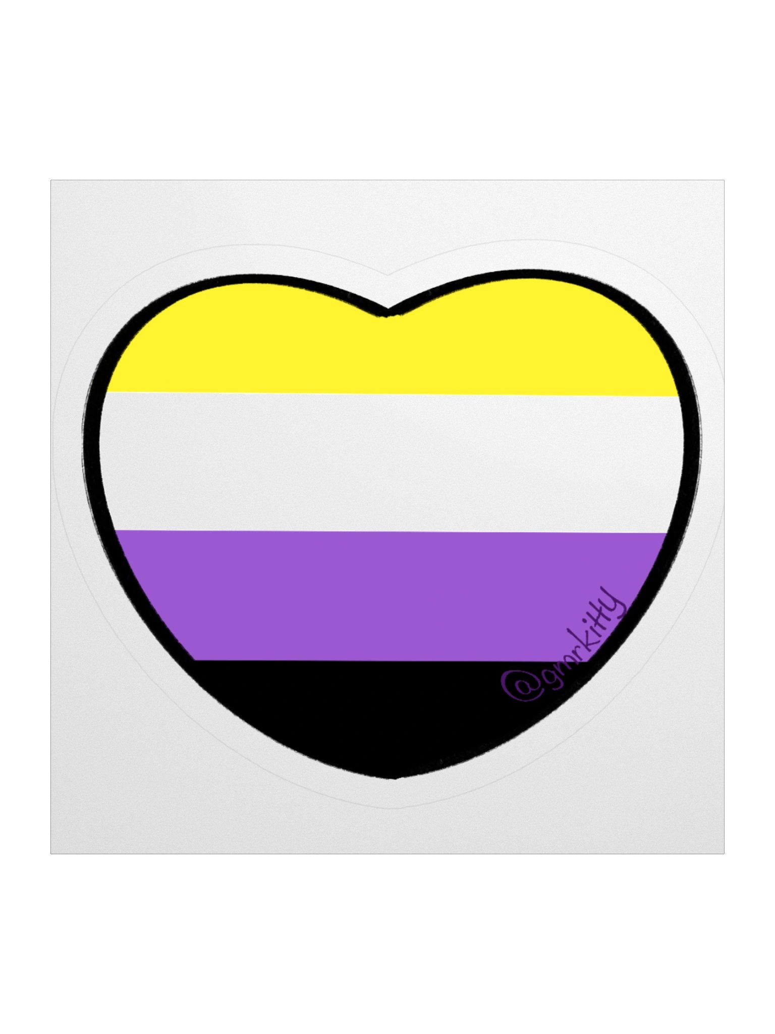 Enby Pride Heart product image (1)