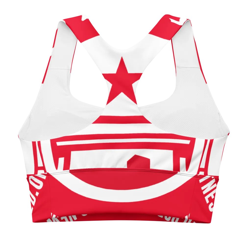 IFBNewsfeed.Org's All-Over Print Recycled Longline Sports Bra product image (2)