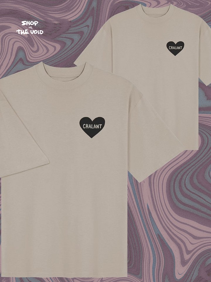 < CHALANT 3 black printed boxy oversized tee product image (9)