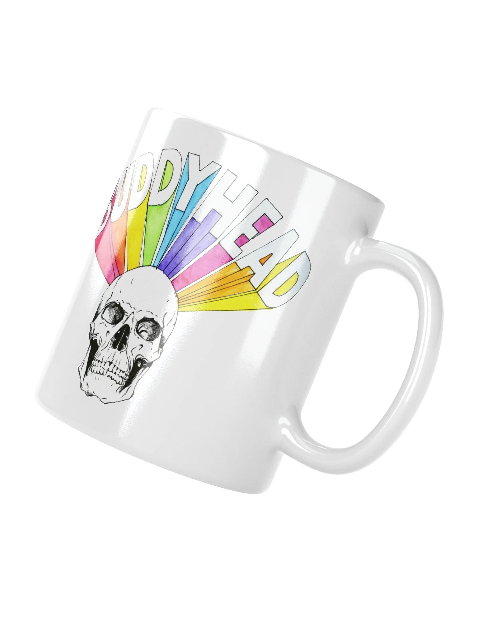 Rainbow Skull coffee mug product image (6)