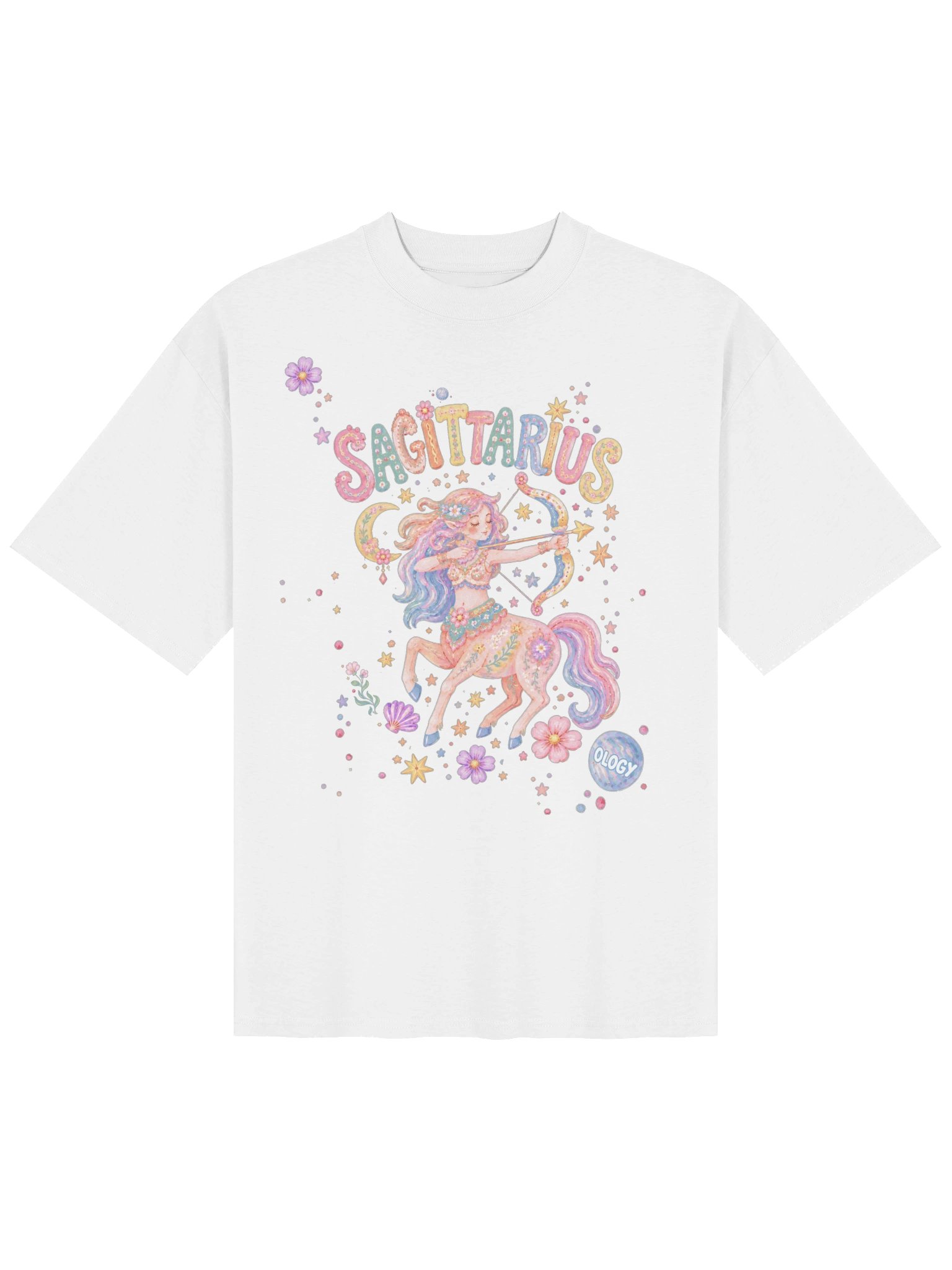 Sagittarius Astro Pop Oversized Tee product image (9)
