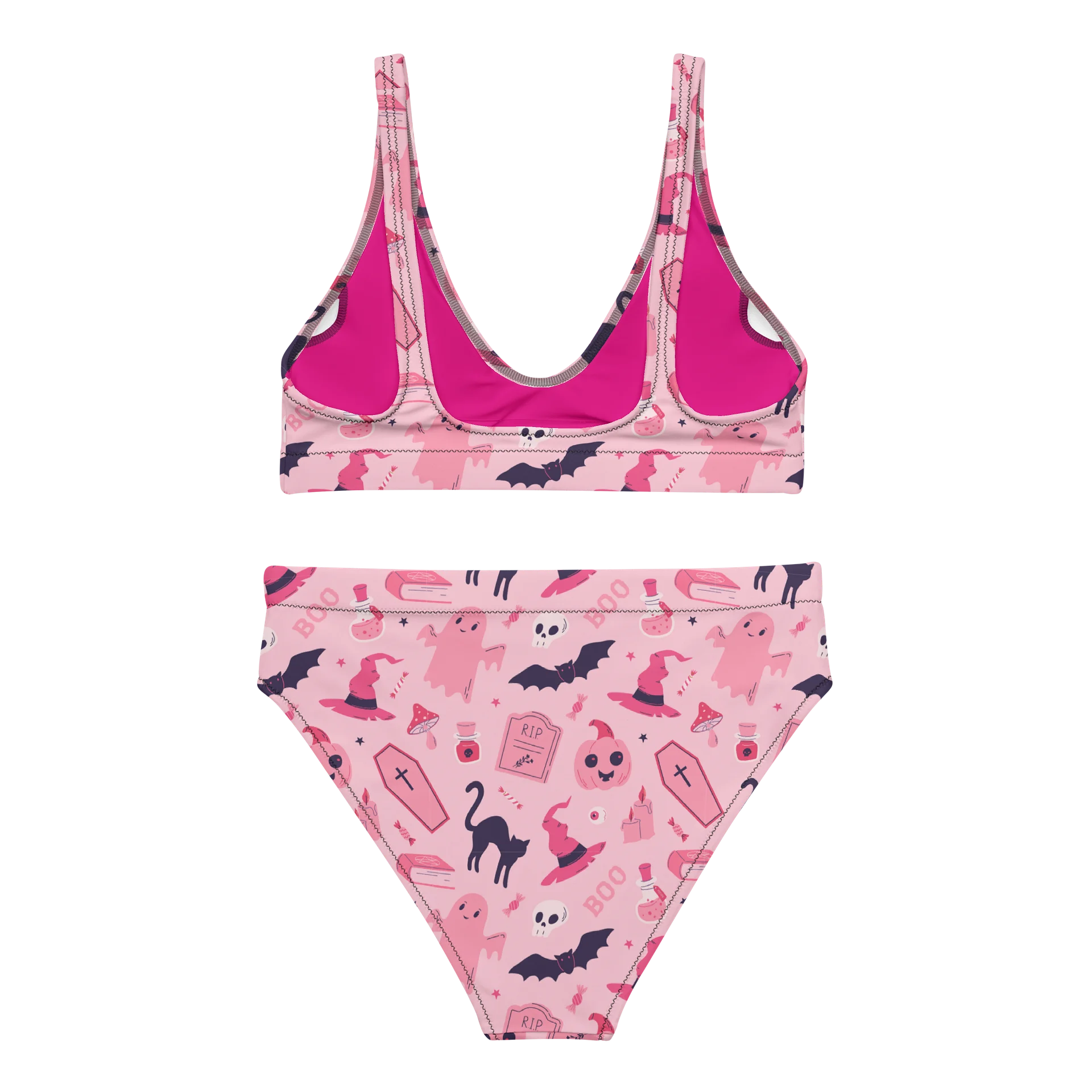 Pink Spooky High Waist Bikini product image (2)