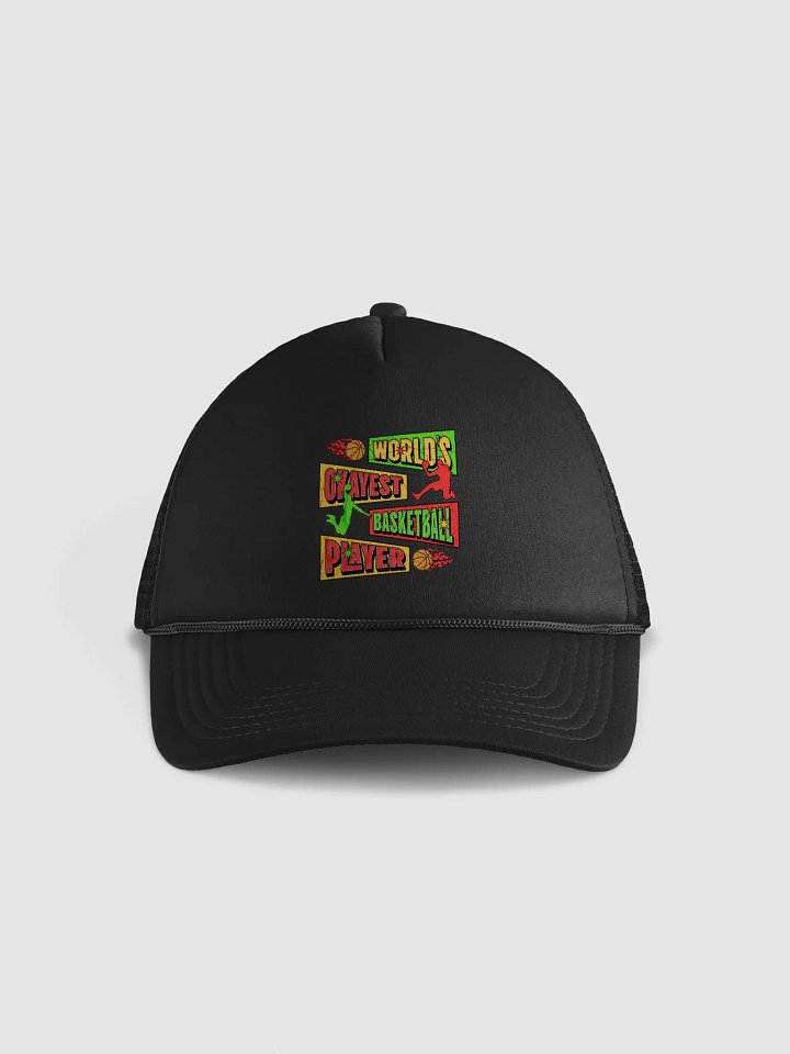 Worlds Okayest Basketball Player Retro Trucker Hat product image (1)