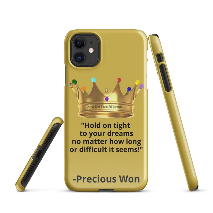 Queendom Beautiful Women iPhone® Snap Case (Gold) product image (1)