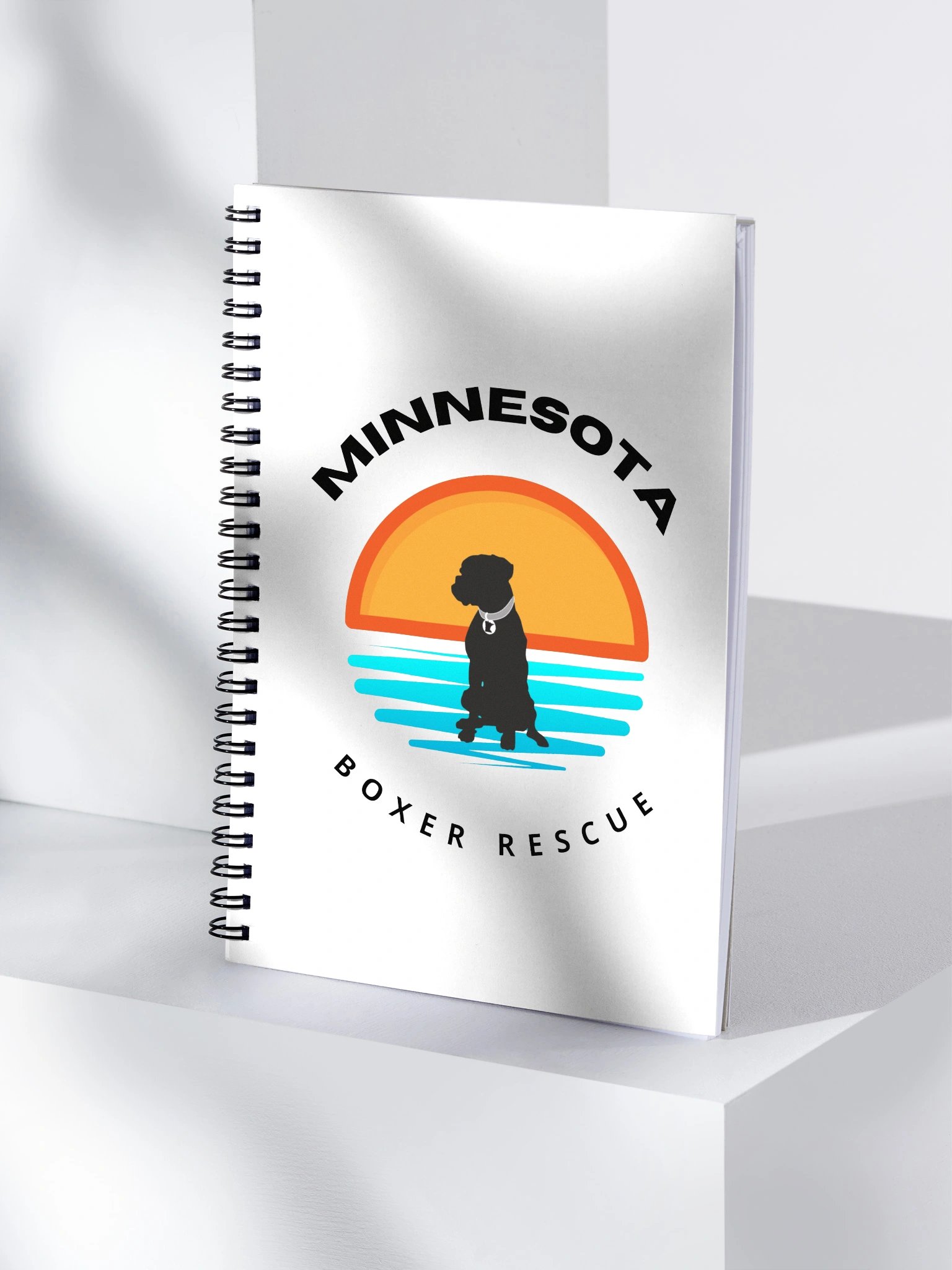 Sunset Dog Silhouette Spiral Notebook product image (4)
