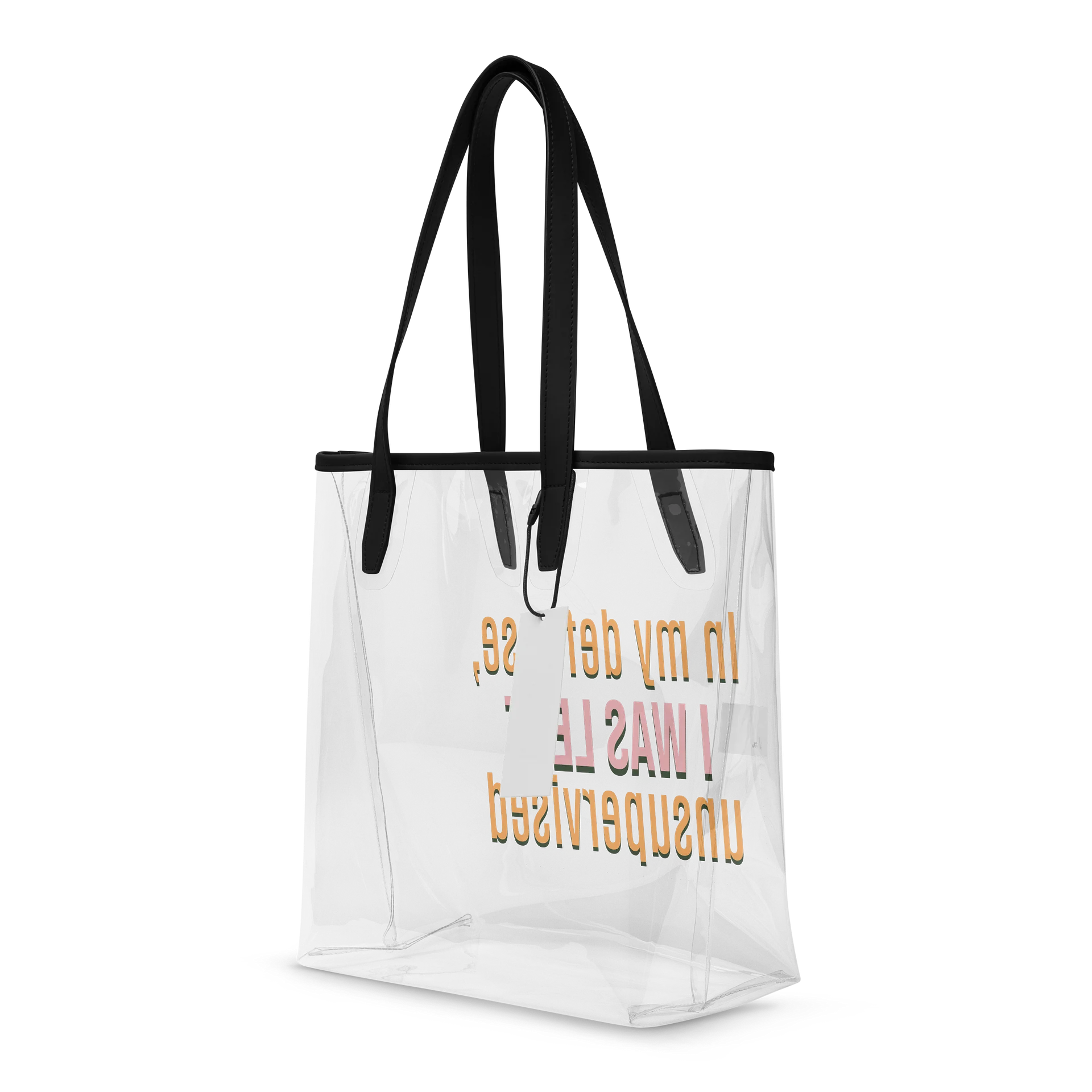 "Unsupervised" Clear Tote Bag product image (5)