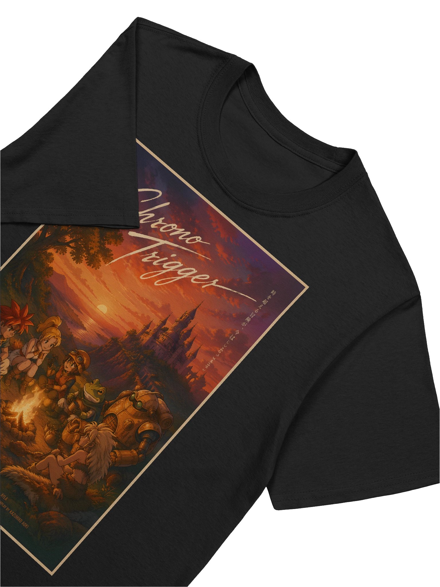Chrono Trigger Sunset Campfire Tee (Gildan Softstyle) product image (7)