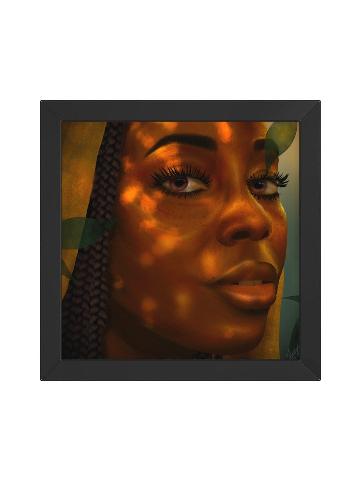 Liberian Girl Vibrant Ayous Wood Framed Poster product image (2)