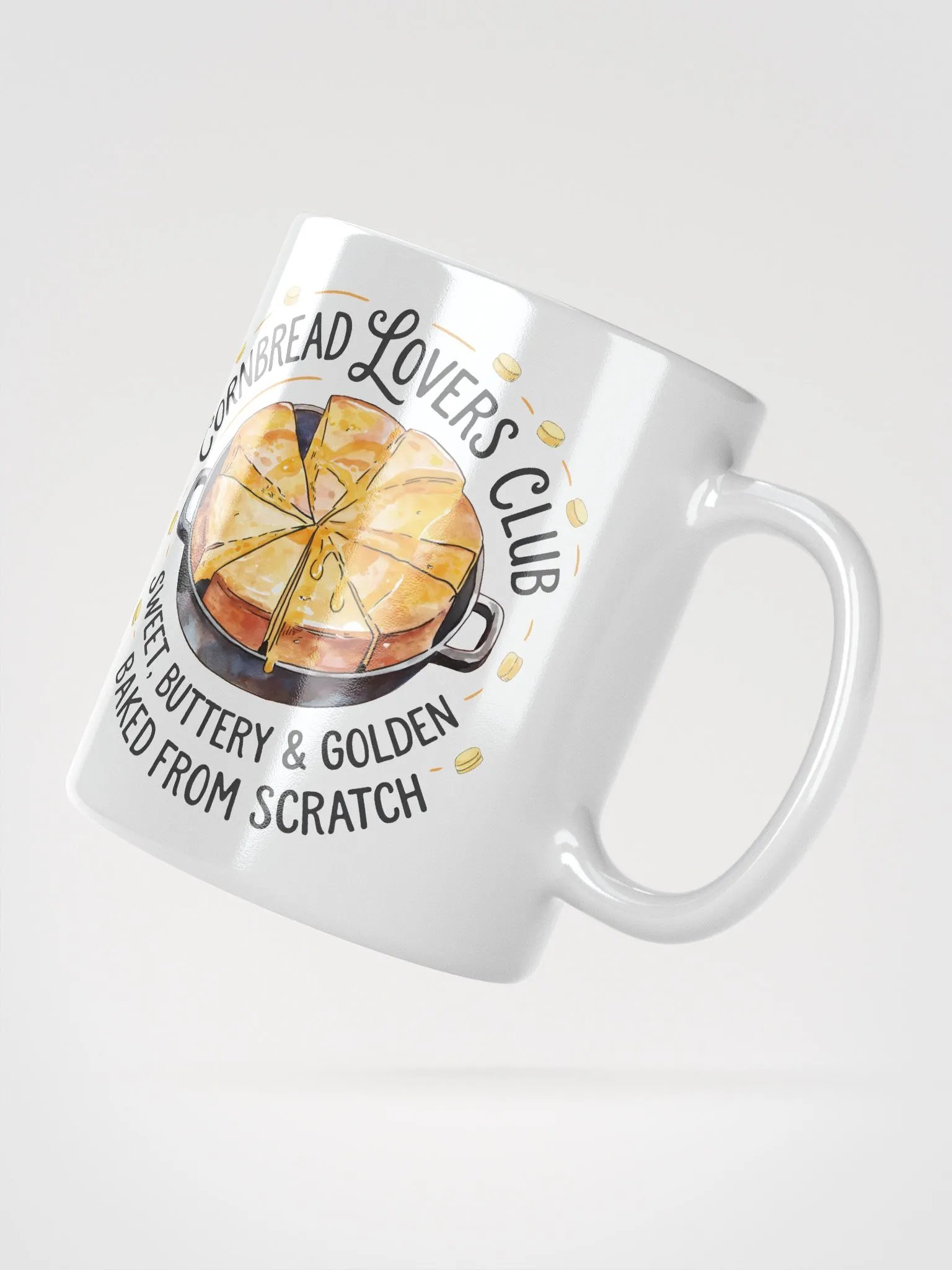 Cornbread Lovers Club White Glossy Mug product image (6)