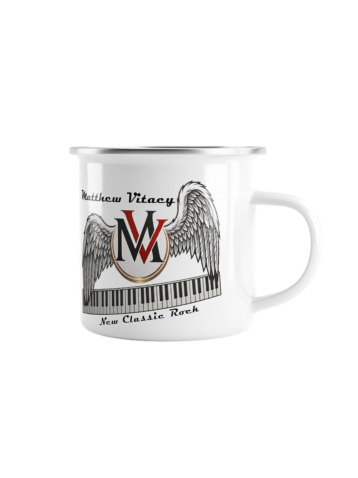 Winged MV Piano Logo Enamel Mug product image (1)