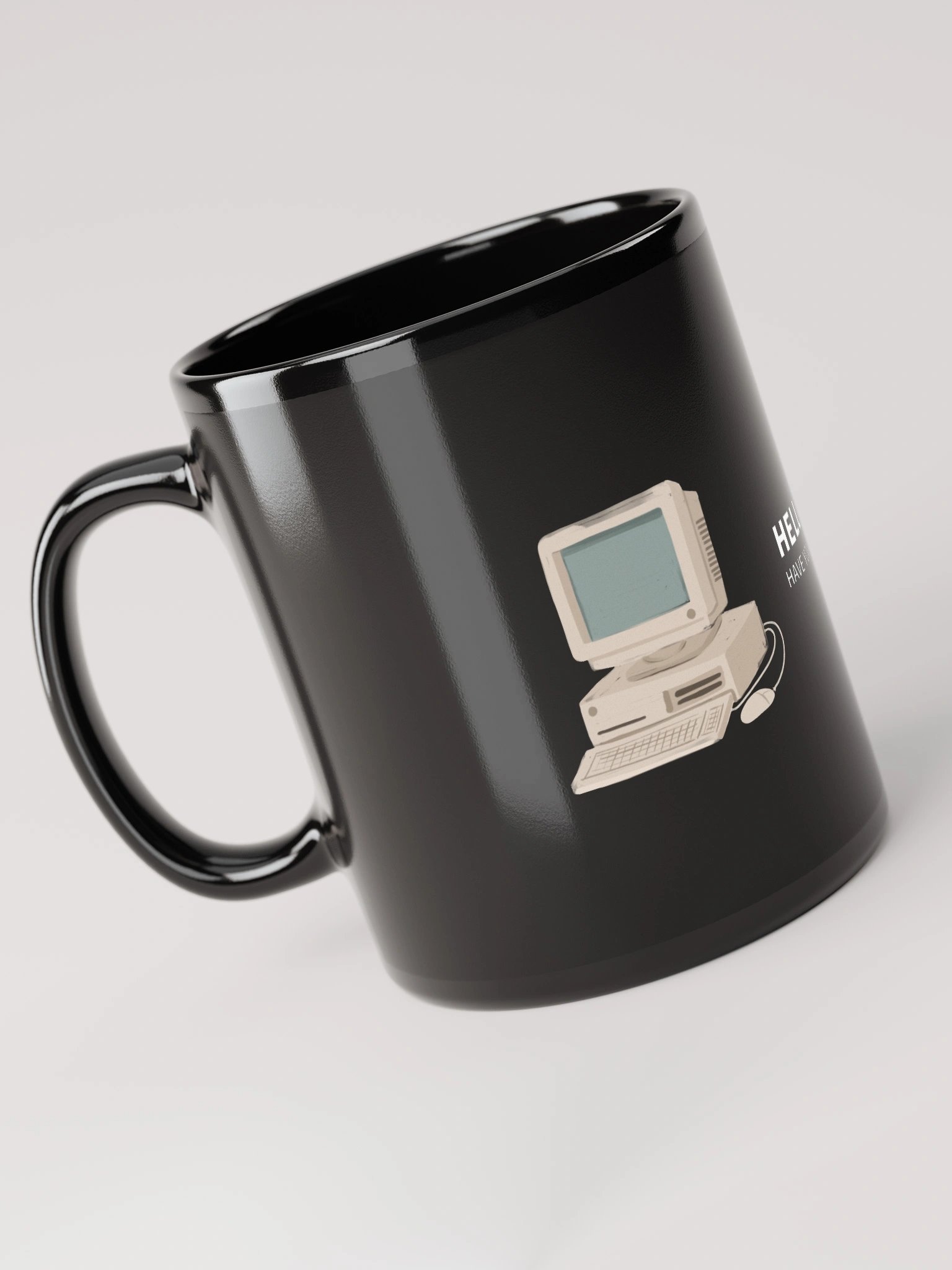 “Have You Tried Turning It Off and On Again?” Retro Computer Setup Mug product image (6)