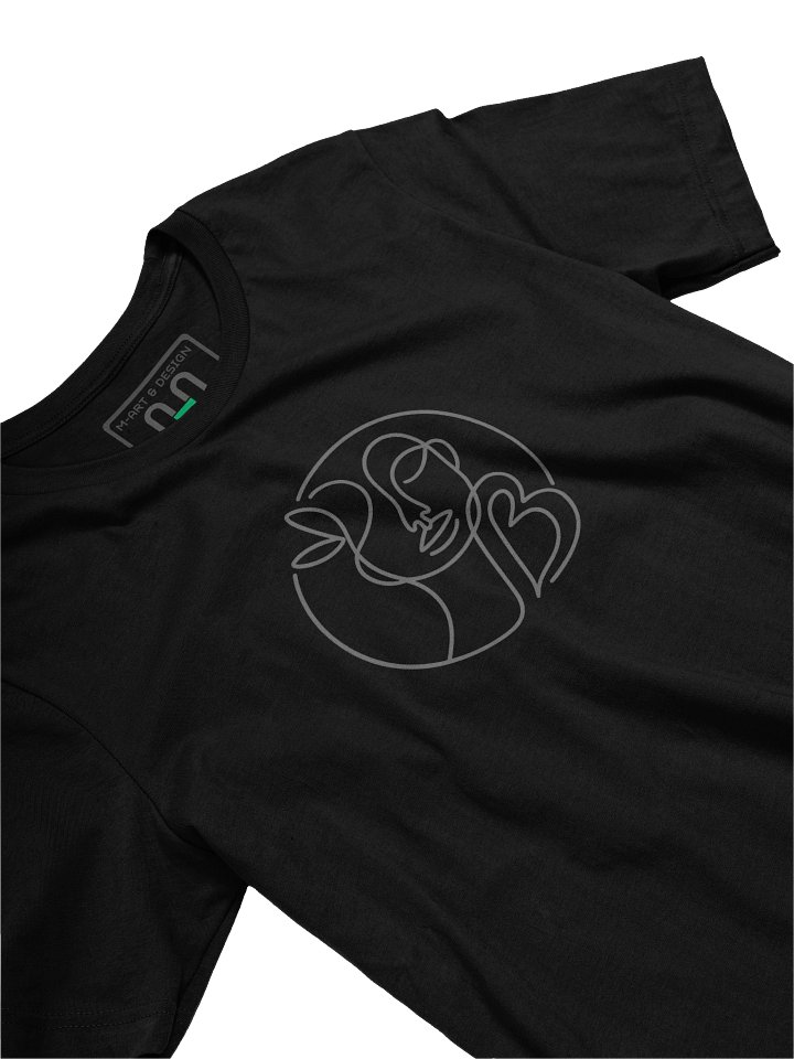 Minimalist Line Art Face T-Shirt – Circoloid “B” Motif Design - by M-Art & Design product image (2)