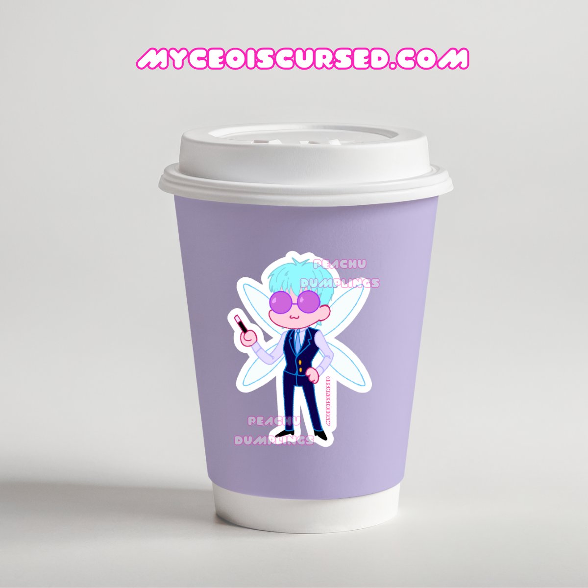 Office Fairy - Glossy Sticker 💜 product image (3)