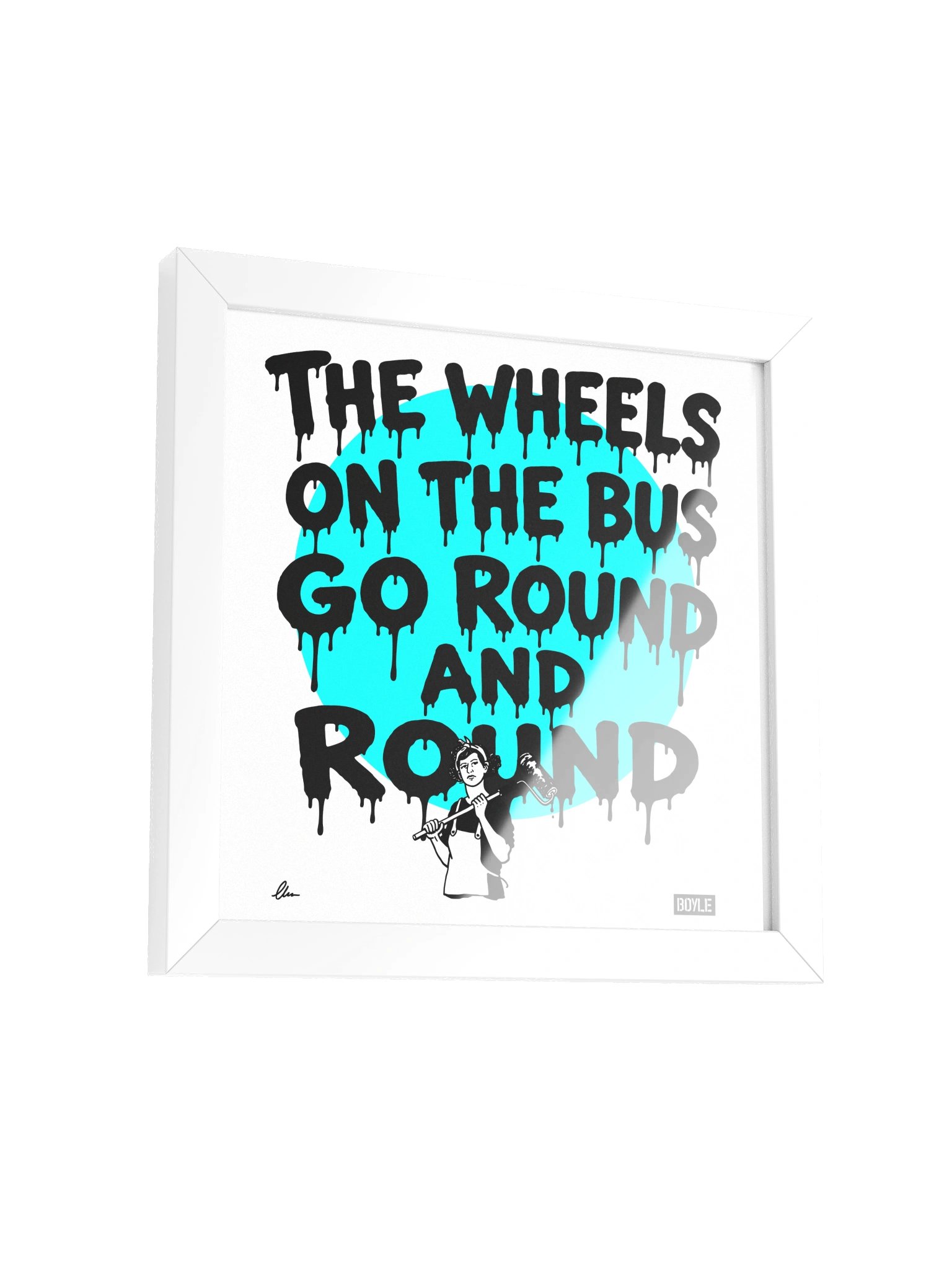 The wheels on the bus framed print product image (2)