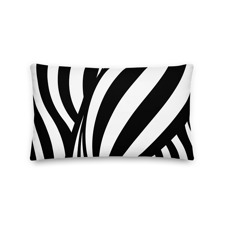 Elegant Chinoiserie Reversible Premium Throw Pillow - Birds, Blossoms & Chic Black & White Decor product image (5)