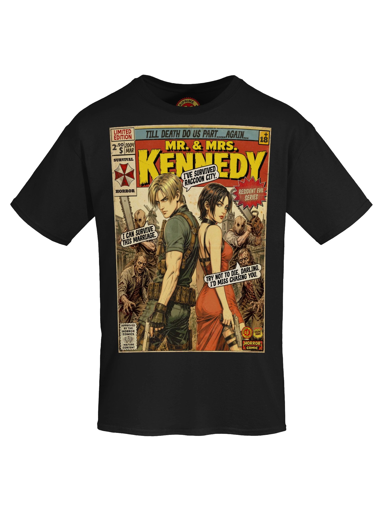 Ada & Leon Comic Art Gaming T-Shirt product image (5)