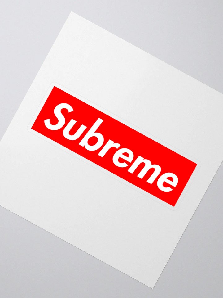 Red & White 'Subreme' Arab Sticker product image (1)
