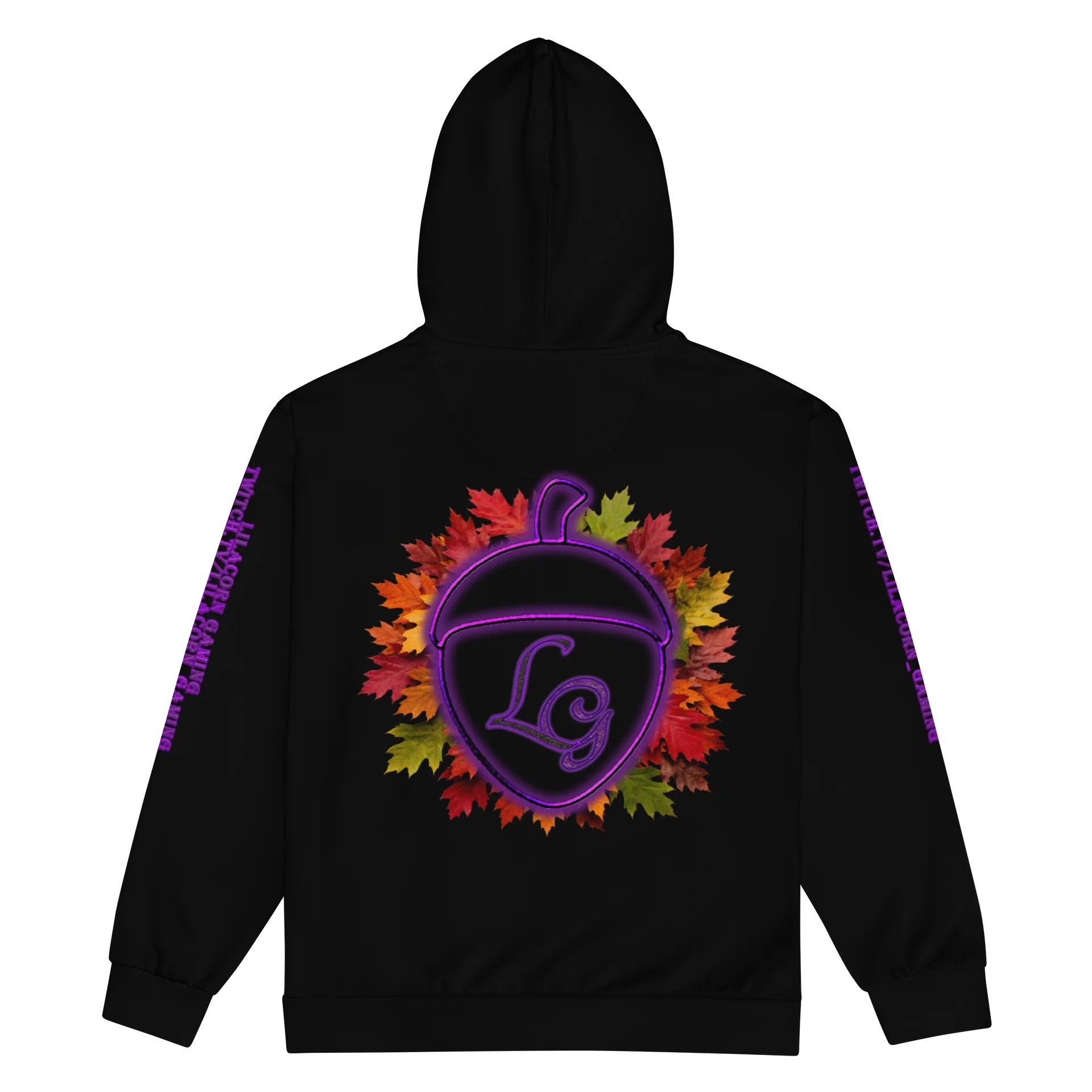 Black Unisex Zipper Hoodie product image (2)