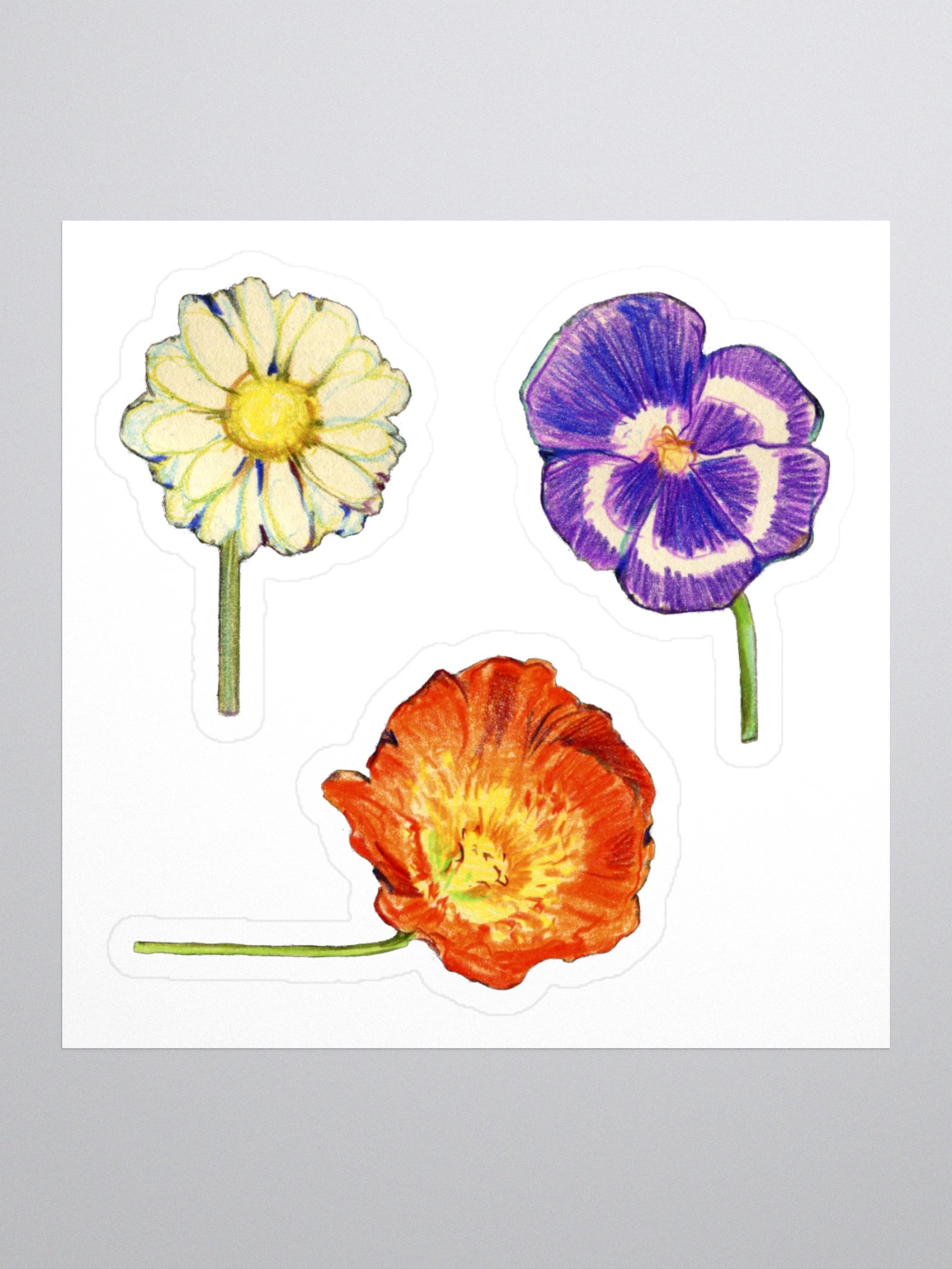 Cottage flowers stickers product image (3)