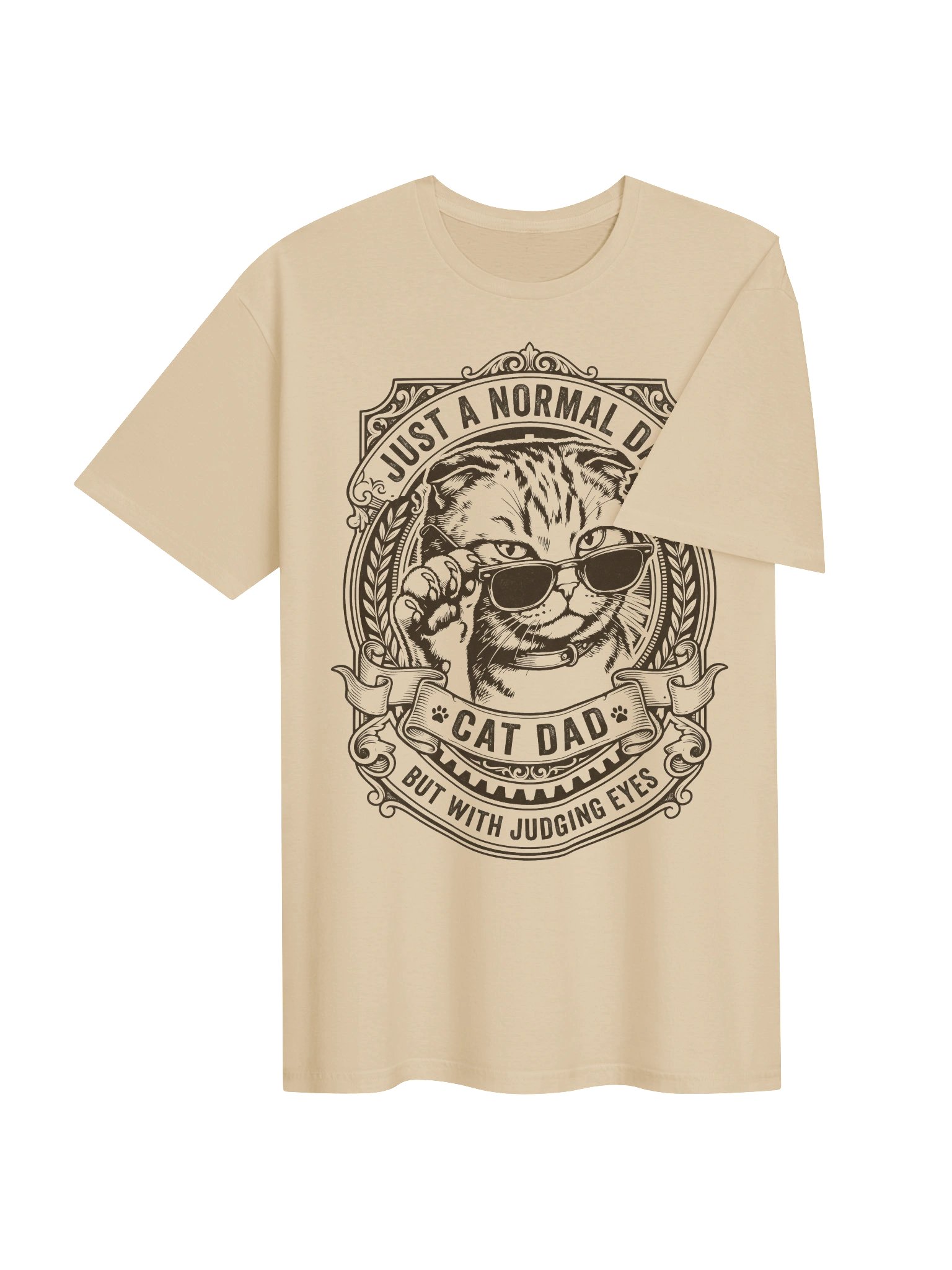Judging Eyes Cat Dad T-Shirt product image (16)