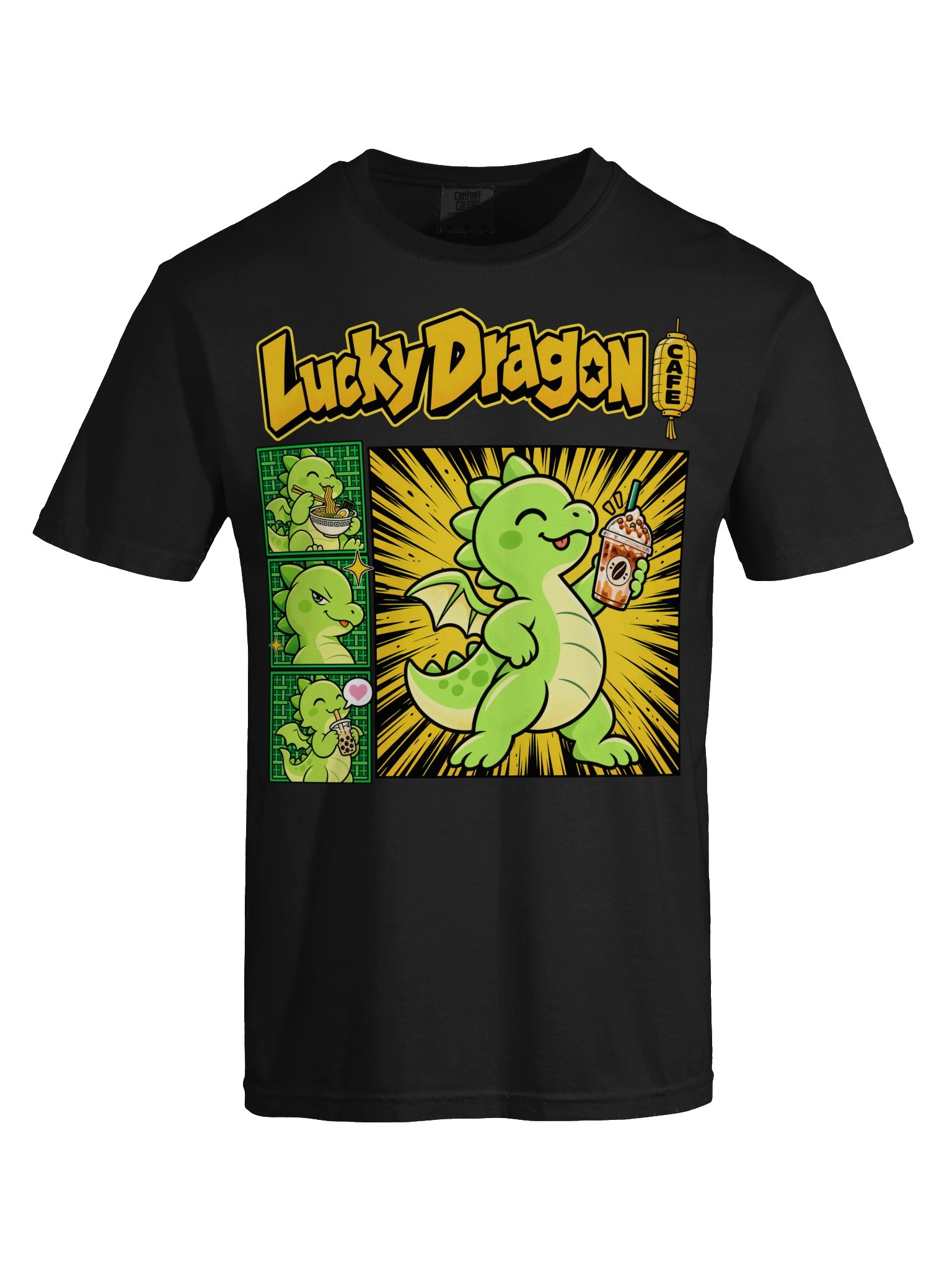 Lucky Dragon Cafe | Coffee Dragon Graphic T-Shirt product image (9)