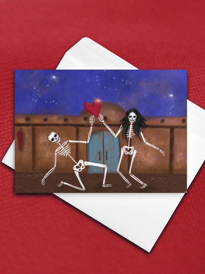 Two Skeletons under the stars Greeting Card product image (1)