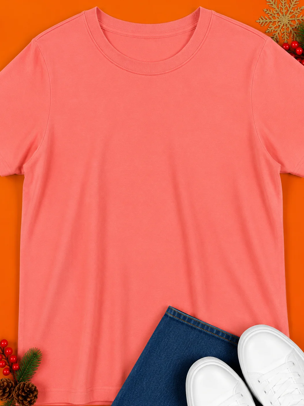 Coral Pink T-Shirt product image (1)