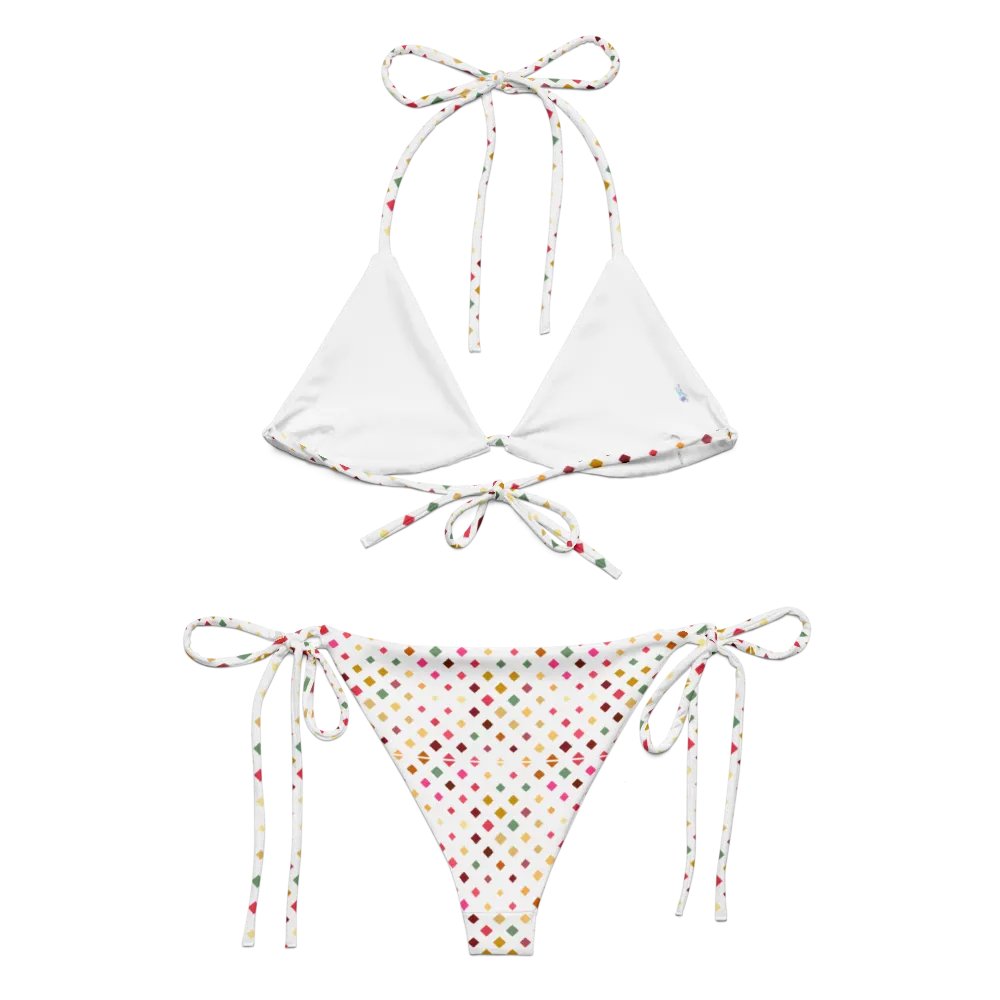 Colorful Square Pattern Design String Bikini product image (5)