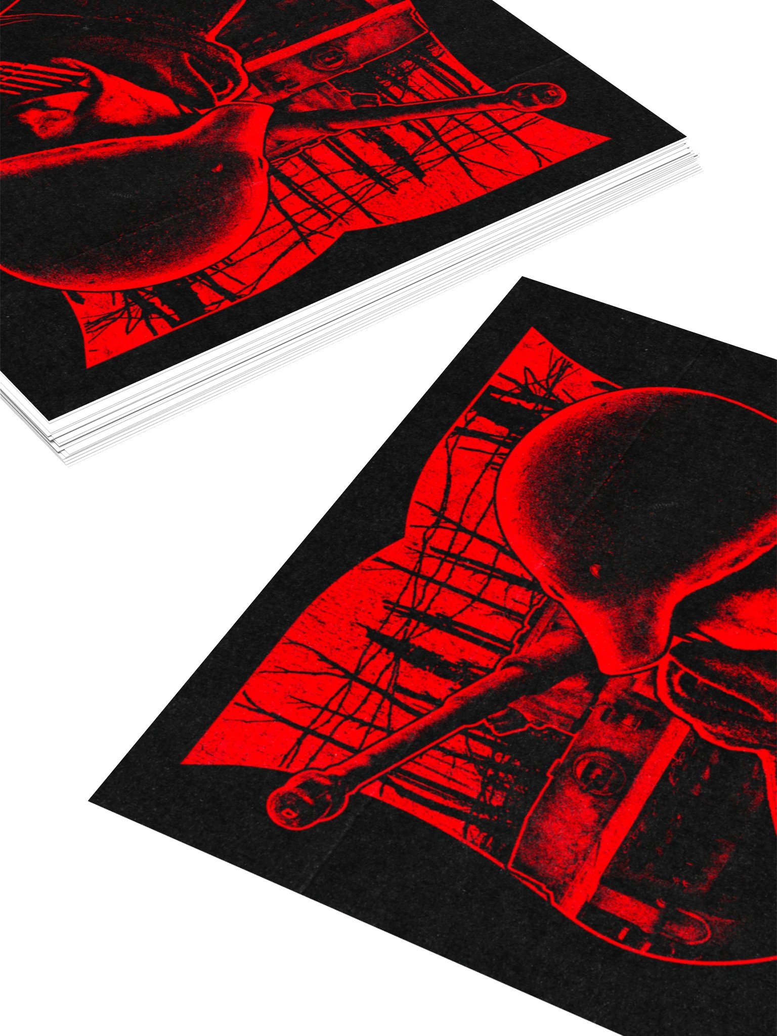 FEEL THE FEAR STICKER RED product image (10)