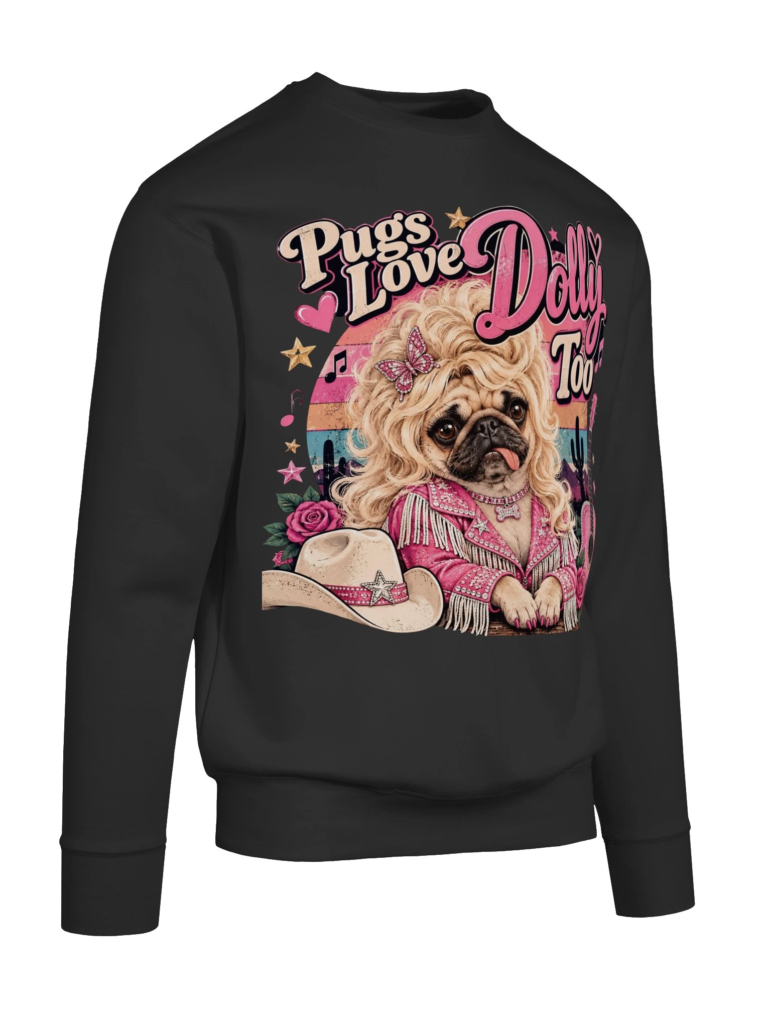 Pugs Love Dolly Too Sweatshirt product image (85)