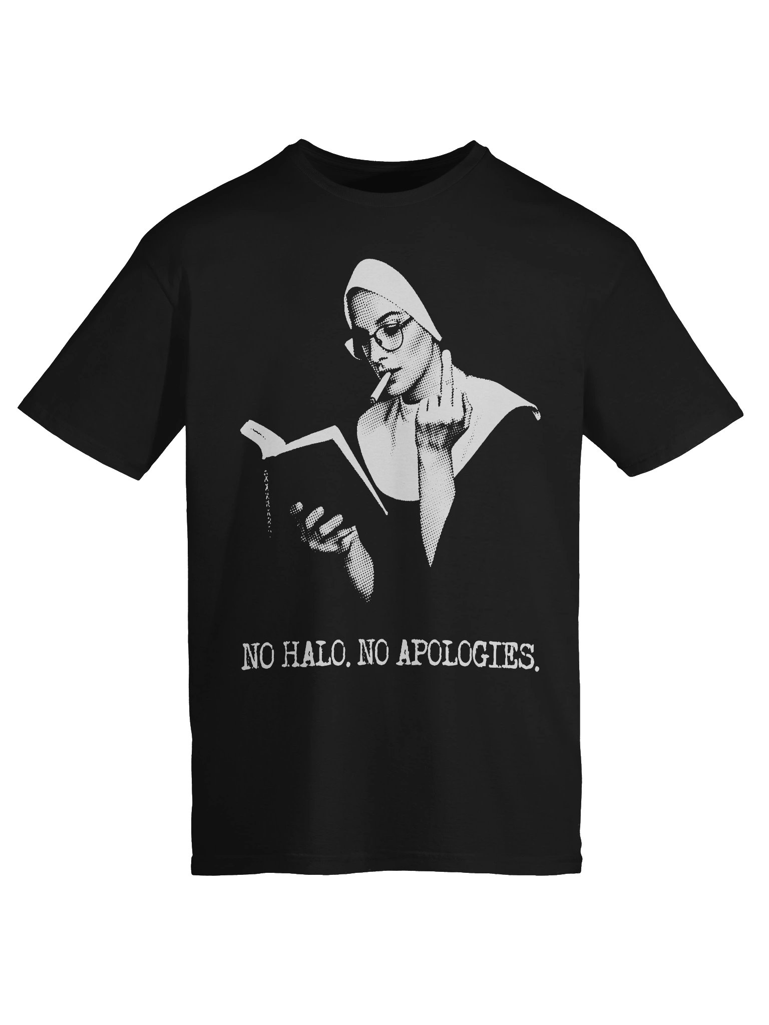 "No Halo. No Apologies. / Nun" // Lightweight Tee product image (9)