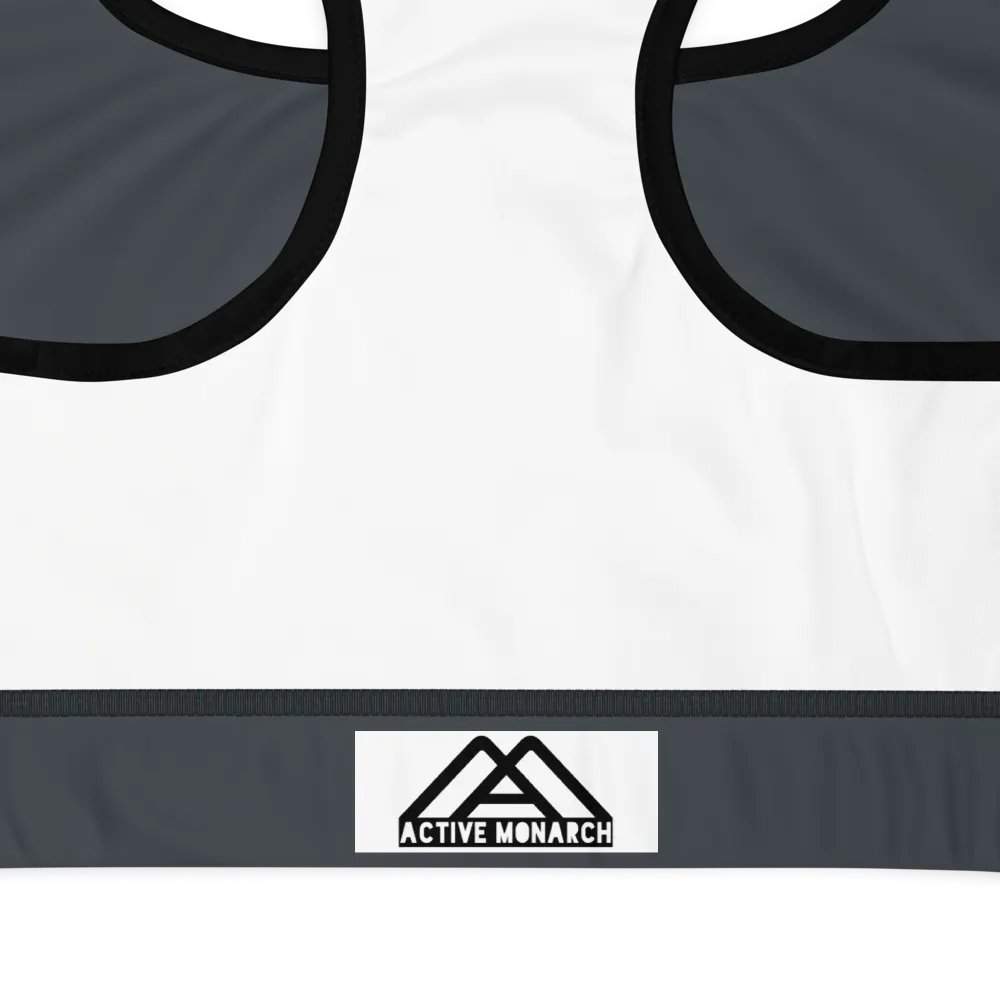 Slate Gray Padded Sports Bra product image (7)