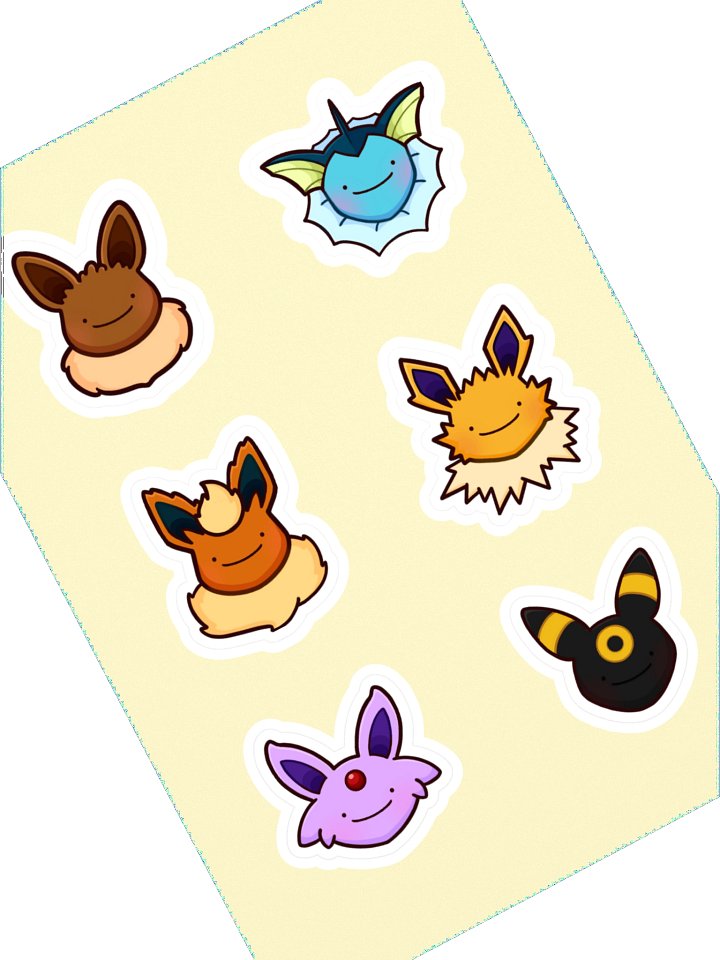 eeveelution sticker set [ditto] product image (1)