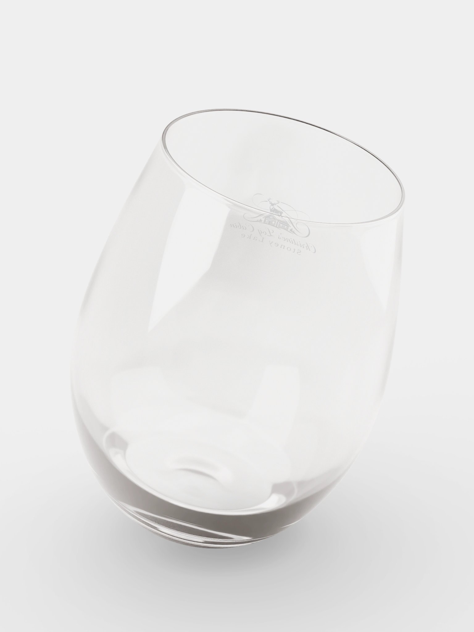 Rustic Charm Stemless Wine Glass | Christine's Log Cabin on Stoney Lake product image (8)