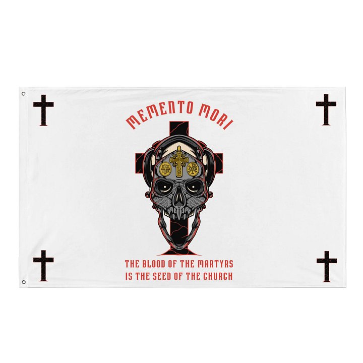 Memento Mori - Skull design - Flag product image (1)