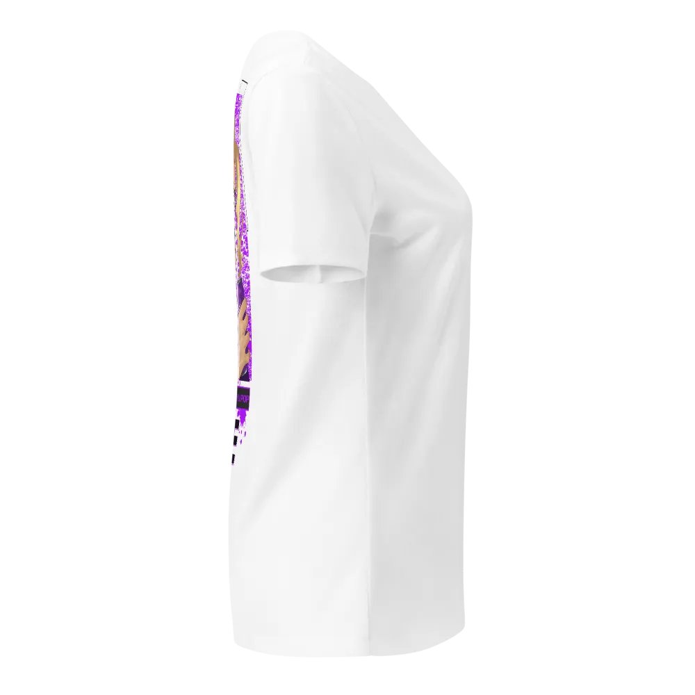 Woah dude V-neck tee white product image (9)