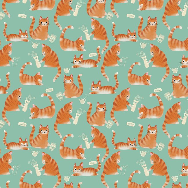 Bad Orange Tabby Cats Knocking Stuff Over