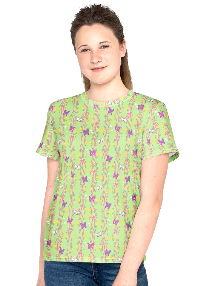 YOUTH ユース | Dancing Breeze Tee – Green | 8-20 | 125cm-165cm product image (1)