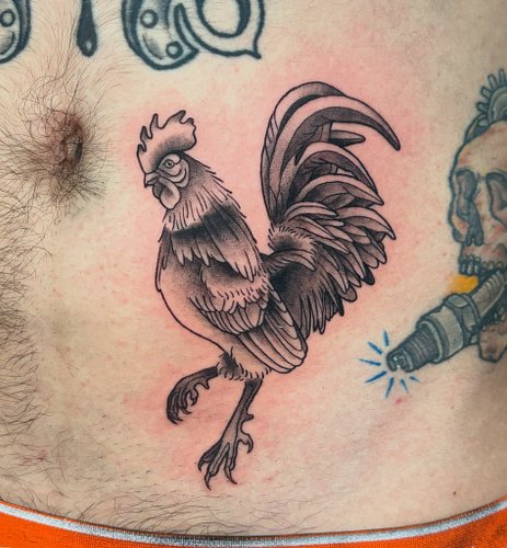 fresh one on @onbrandtattoos 🐓
